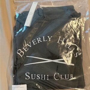 Stampd Black Beverly Hills Sushi Club Hoodie limited edition by Nobu